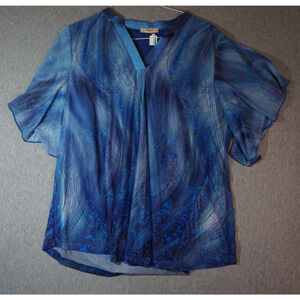 Timeson Women's 2XL V-neck Blouse Tunic